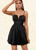 Cherish A-line Sweetheart Short/Mini Polyester Homecoming Dress With Sequins UKP0021462