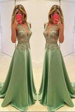 Sexy Appliques Prom Dresses Long Evening Dresses Prom Dresses On Sale T189