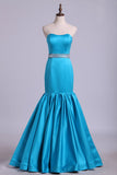 Sweetheart Mermaid Prom Dresses With Beading Floor-Length