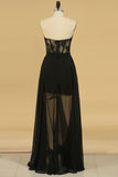 New Arrival Sweetheart Chiffon With Beading A Line Prom Dresses