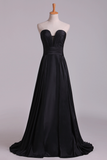 Ball Gown Prom Dresses Sweetheart Sweep/Brush Taffeta Zipper Back