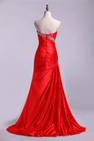 Prom Dresses Trumpet Sleeveless Sweetheart With Beading/Sequins