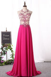 Halter Prom Dresses A Line Chiffon Beaded Bodice Sweep/Brush Train