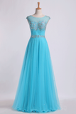 Splendid Prom Dresses Scoop Backless A Line Floor Length