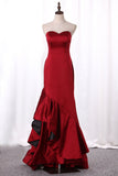 New Arrival Evening Dresses Mermaid Sweetheart Satin Floor Length