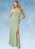 Janet Mermaid Corset Stretch Chiffon Floor-Length Dress SJSP0019821