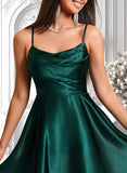 Sheila A-line Cowl Short Stretch Satin Homecoming Dress JLP0025664