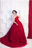 New Style Red Tulle Lace up Sweetheart Strapless Beads Ball Gown Prom Quinceanera Dress JS512