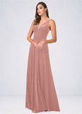 Liliana A-Line Velvet Floor-Length Dress SJSP0019788