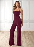 Laci Pleated Luxe Knit Jumpsuit with Pockets Cabernet SJSP0019791