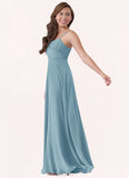 Aurora A-Line Sweetheart Neckline Chiffon Floor-Length Junior Bridesmaid Dress SJSP0019985