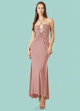 Janae Sheath Sweetheart Neckline Luxe Knit Asymmetrical Dress SJSP0019822