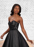 Lucile Ball-Gown Lace Tulle Sweep Train Dress SJSP0020117