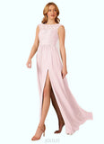 Peyton A-Line Chiffon Floor-Length Dress SJSP0019712