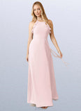 Mariana A-Line Bow Chiffon Floor-Length Dress SJSP0019800