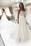 Charming Sweetheart Ball Gown Sleeveless Open Back Wedding Dresses