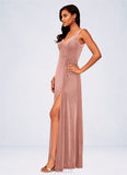 Araceli A-Line Lace Floor-Length Dress SJSP0019750