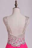 Prom Dresses A Line Sweetheart Chiffon Sweep Train With Beads And Rhinestones