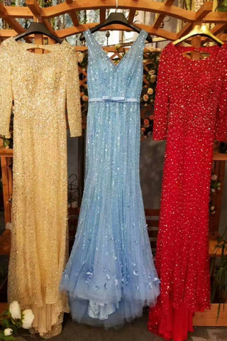 New Arrival Vintage Bling Bling Prom Dresses A-Line With Beading And Rhinestones