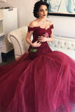 Off Shoulder Wedding Dress Sexy Backless Wedding Gown Ball Gown Bridal Dress F455