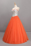 Bicolor Quinceanera Dresses Sweetheart Ball Gown Floor-Length Beaded Bodice