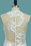 Mermaid Wedding Dresses Scoop Lace With Applique New Arrival