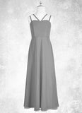 Millicent A-Line Sweetheart Neckline Chiffon Floor-Length Junior Bridesmaid Dress SJSP0020006