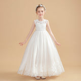 Cute Cap Sleeves Ivory Tulle Flower Girl Dresses With Beading