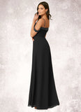 Caitlin Stretch Satin Off Shoulder Chiffon A-Line Dress SJSP0019784