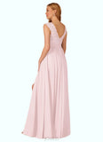 Peyton A-Line Chiffon Floor-Length Dress SJSP0019712