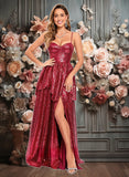 Braelyn A-line Sweetheart Floor-Length Sequin Prom Dresses JLP0025868