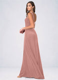 Liliana A-Line Velvet Floor-Length Dress SJSP0019788