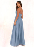 Kate A-Line Chiffon Floor-Length Dress SJSP0019667