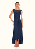 Yadira A-Line Sequins Chiffon Asymmetrical Dress SJSP0019823