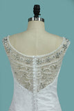 Off The Shouider Wedding Dresses Lace With Beading Mermaid