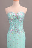 Sweetheart Sheath/Column Prom Dress Lace With Rhinestone