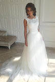 A-line Wedding Dress High Waist Wedding Dress Fashion Wedding Dresses PD0074