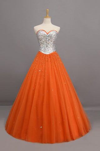 Bicolor Quinceanera Dresses Sweetheart Ball Gown Floor-Length Beaded Bodice