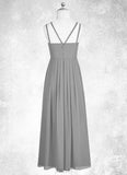 Millicent A-Line Sweetheart Neckline Chiffon Floor-Length Junior Bridesmaid Dress SJSP0020006