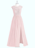 Peyton A-Line Chiffon Floor-Length Dress SJSP0019712