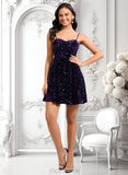 Mireya A-line Sweetheart Short Sequin Homecoming Dress JLP0025649