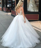 Sheath Spaghetti Straps White Detachable Train Prom Dress with Appliques, Quinceanera Dresses SJS15373