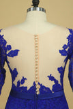 Plus Size Scoop Sheath Half Sleeve With Sash Dark Royal Blue Lace Mother Of The Bride Dresses