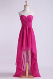 Asymmetrical Prom Dresses Sweetheart Chiffon