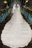 Marvelous Bling Wedding Dresses Scoop Neck With Long Sleeves Appliques Lace Up