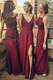 A Line Floor Length Sleeveless Appliques Beading Bridesmaid Dresses