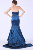 New Arrival Sweetheart Mermaid Taffeta Sweep Train Evening Dresses