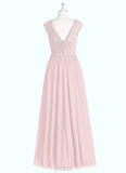 Peyton A-Line Chiffon Floor-Length Dress SJSP0019712