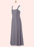 Amara A-Line Sweetheart Neckline Chiffon Floor-Length Junior Bridesmaid Dress SJSP0019994