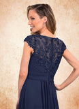 Amya A-Line Lace Asymmetrical Dress SJSP0019872